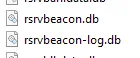 The two beacon files in the data folder