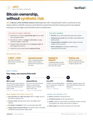 vBTC One Sheet cover