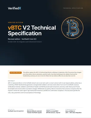 vBTC V2 Technical Specification cover